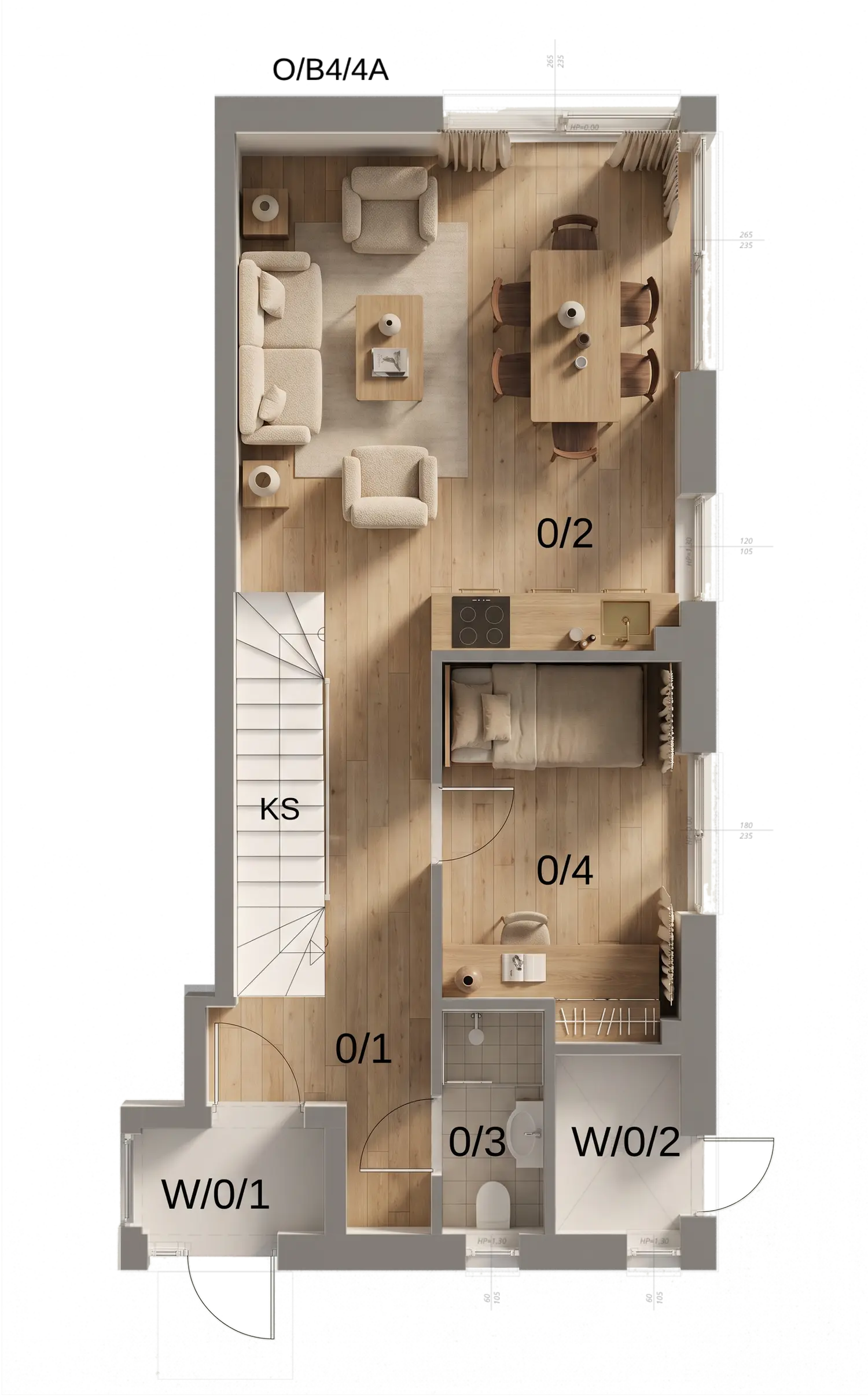 Parter - Mieszkanie 4A