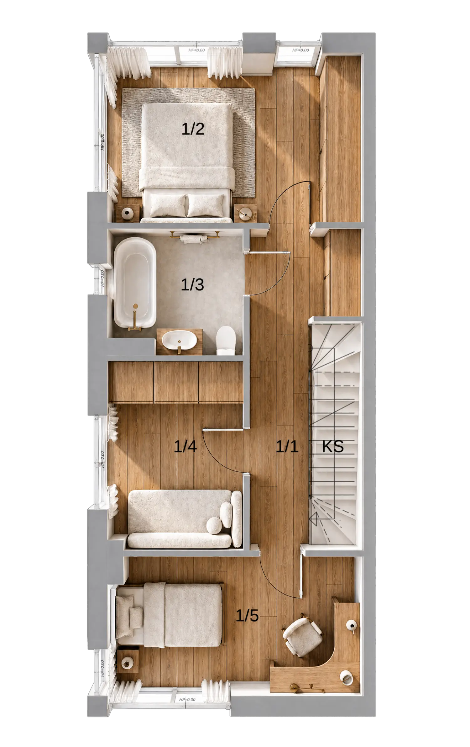 Piętro - Mieszkanie 3A